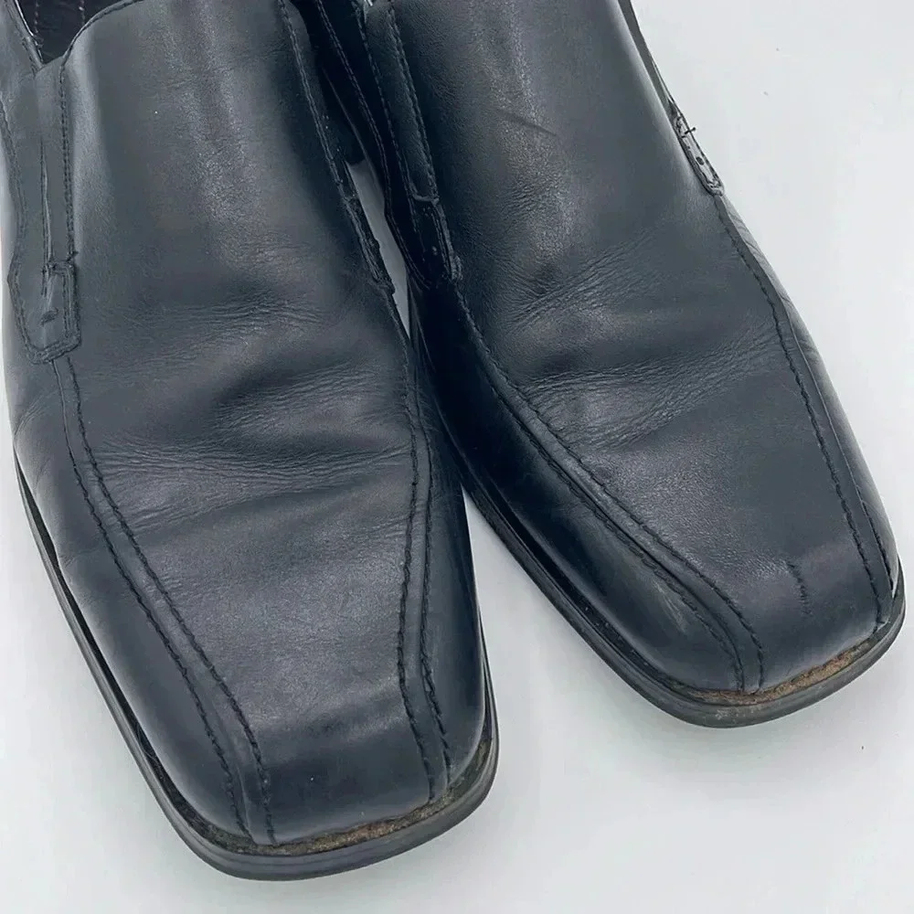 Natha Studio Leather Slip On Loafers, black